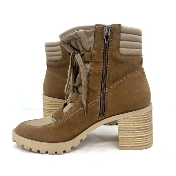Dolce Vita Nyree Tan Multi Leather Nylon Ankle Boots Women’s 9 - Picture 2 of 10